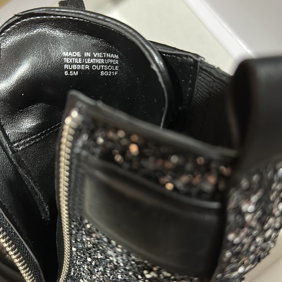 🔥🔥🔥NEW Michael Kors Stark Glitter Lace Up Combat Boots - Picture 7 of 8